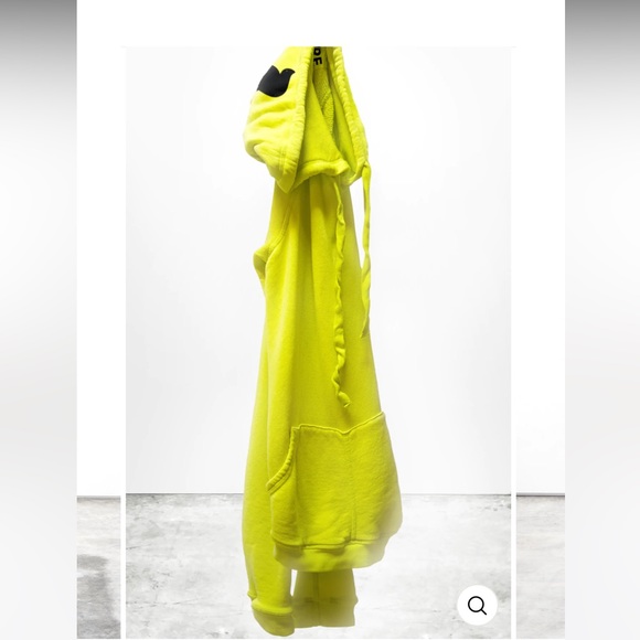 Free City SUPERFLUFF LUX Pullover Hoodie Glowlight Yellow - Picture 7 of 7